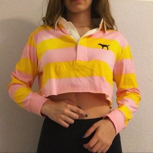 VS Pink Cropped Long Sleeve